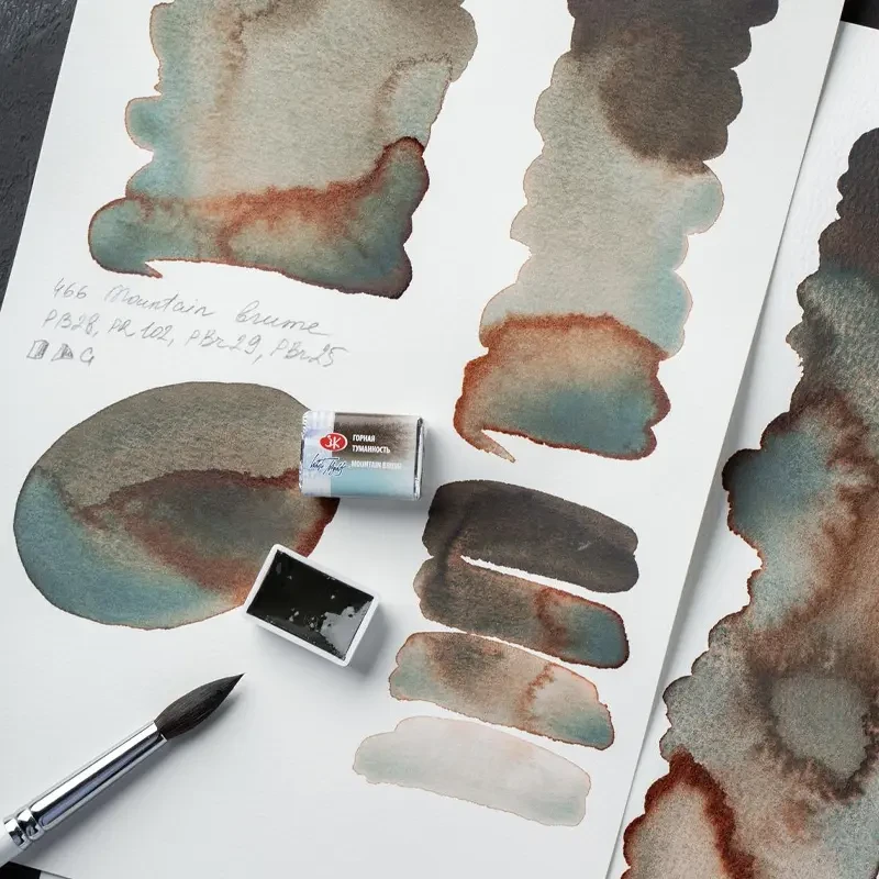 Farba akwarelowa Białe Noce kostka - 466 Mountain Brume 03