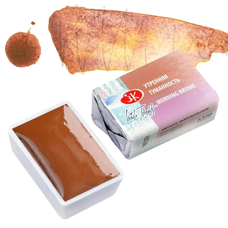 Farba akwarelowa Białe Noce kostka - 279 Morning Brume 01