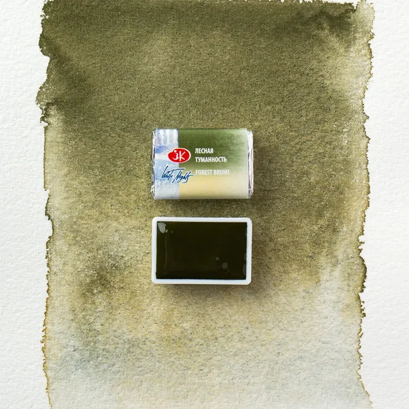 Farba akwarelowa Białe Noce kostka - 778 Forest Brume  04