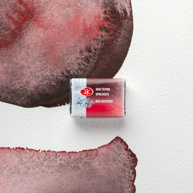 Farba akwarelowa Białe Noce kostka - 3003 Red Mystery  06