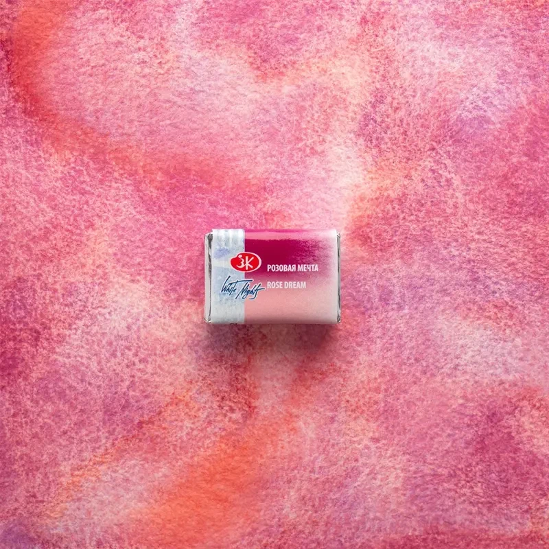 Farba akwarelowa Białe Noce kostka - 3002 Rose Dream 04