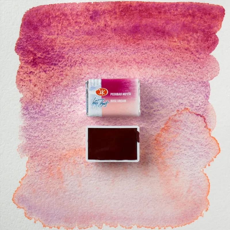 Farba akwarelowa Białe Noce kostka - 3002 Rose Dream 05