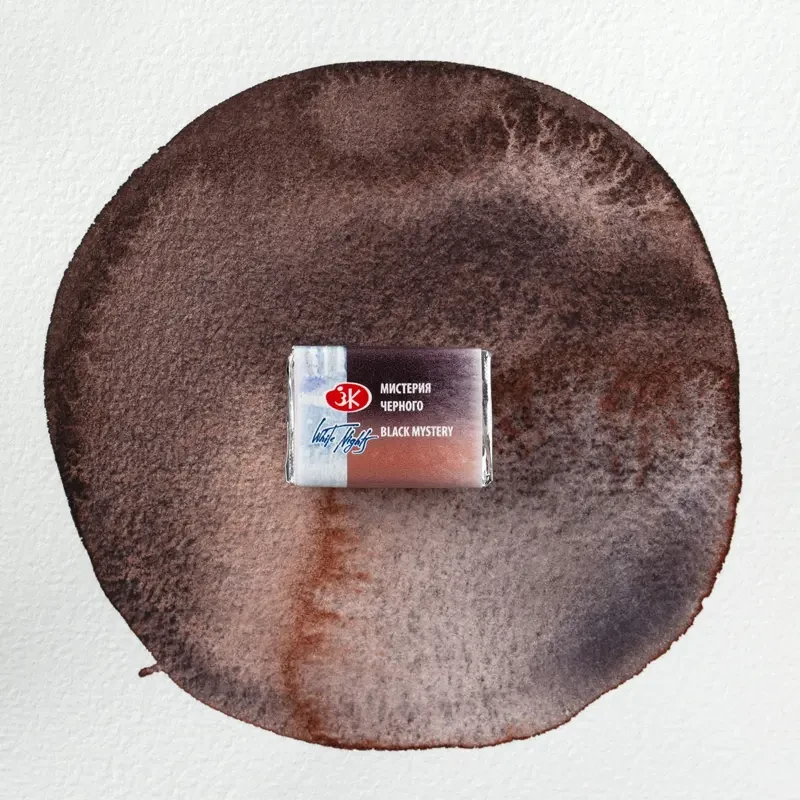 Farba akwarelowa Białe Noce kostka - 467 Black Mystery 02