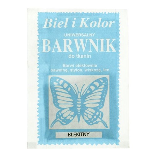 Barwnik do tkanin Biel i Kolor - błękitny