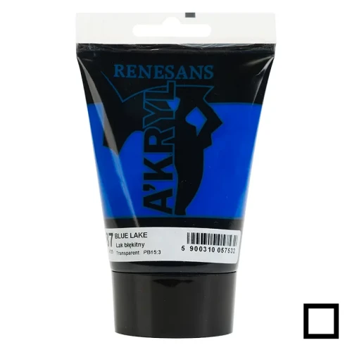 Farba akrylowa Renesans A'kryl 100 ml - 87 Lak błękitny
