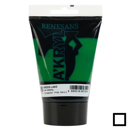 Farba akrylowa Renesans A'kryl 100 ml - 88 Lak zielony