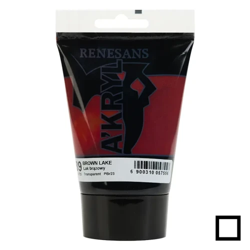 Farba akrylowa Renesans A'kryl 100 ml - 89 Lak brązowy