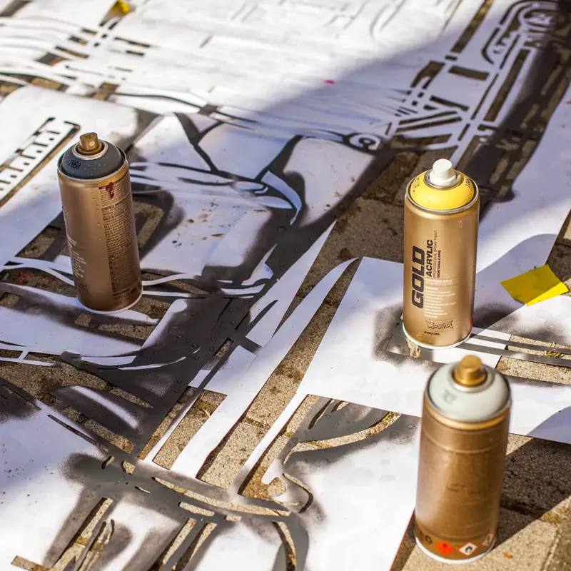 Farba w sprayu Montana Gold 400 ml G 8010 Sahara Yellow 04