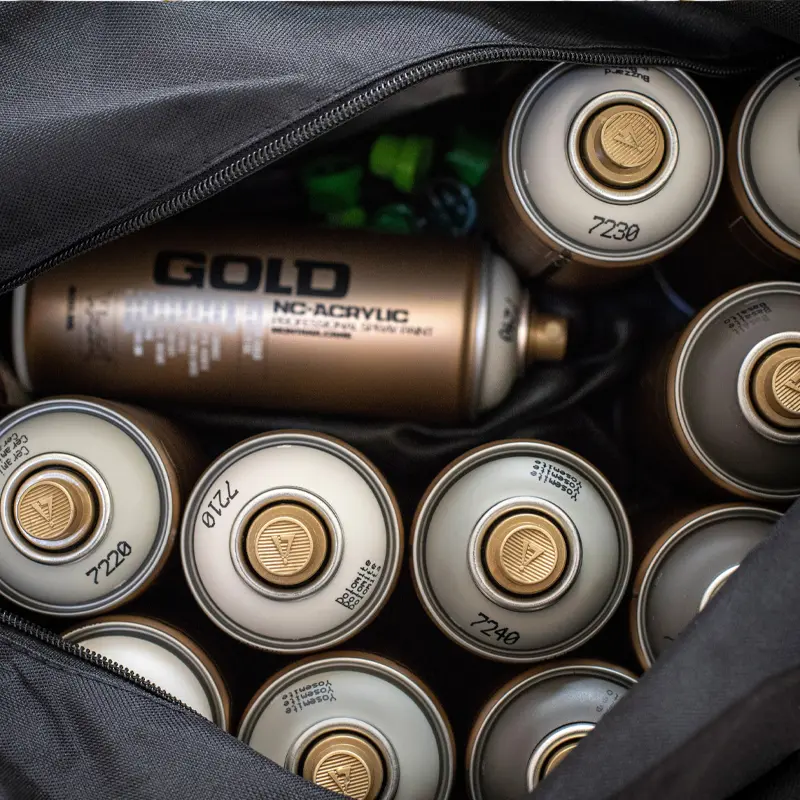 Farba w sprayu Montana Gold 400 ml G 8010 Sahara Yellow 02