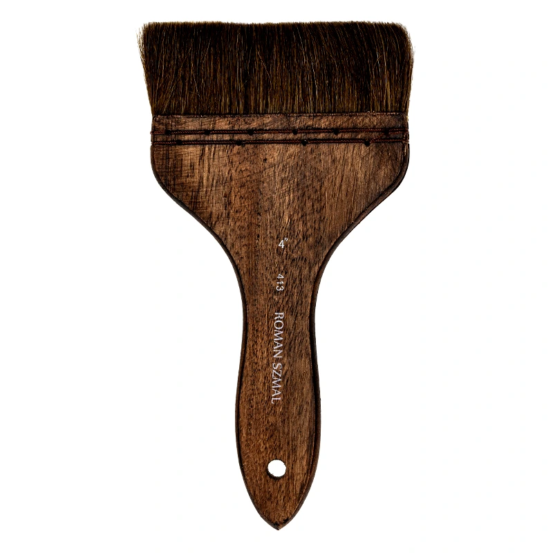 Pędzel naturalny HAKE seria 413 Roman Szmal, końskie włosie - nr 4  03