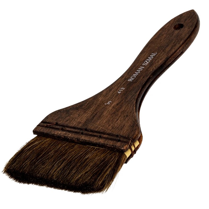 Pędzel naturalny HAKE seria 413 Roman Szmal, końskie włosie - nr 3 01