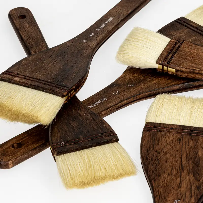 Pędzel naturalny HAKE seria 421 Roman Szmal, włosie kozy - nr 2,5 05