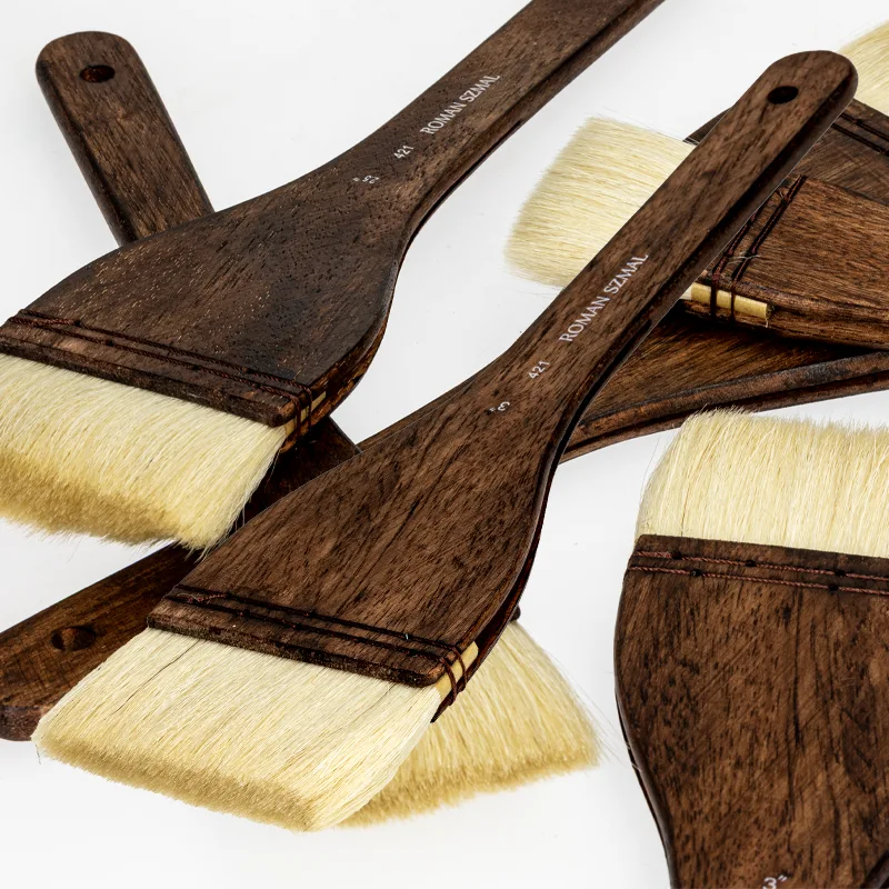 Pędzel naturalny HAKE seria 421 Roman Szmal, włosie kozy - nr 3 04