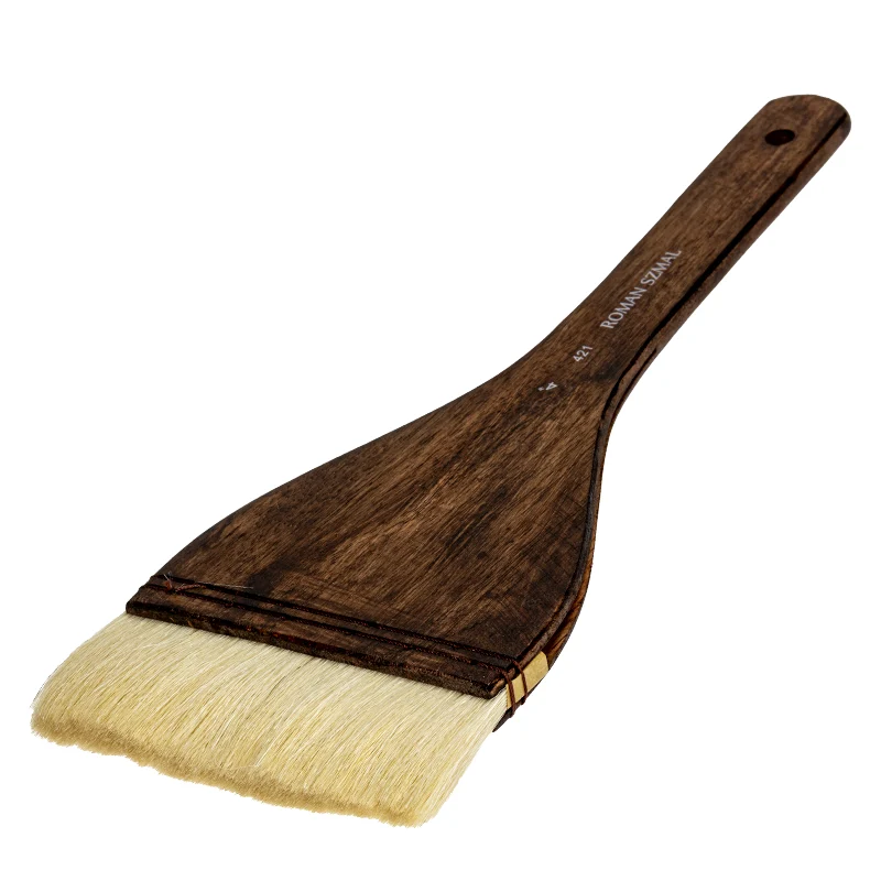 Pędzel naturalny HAKE seria 421 Roman Szmal, włosie kozy - nr 4  02