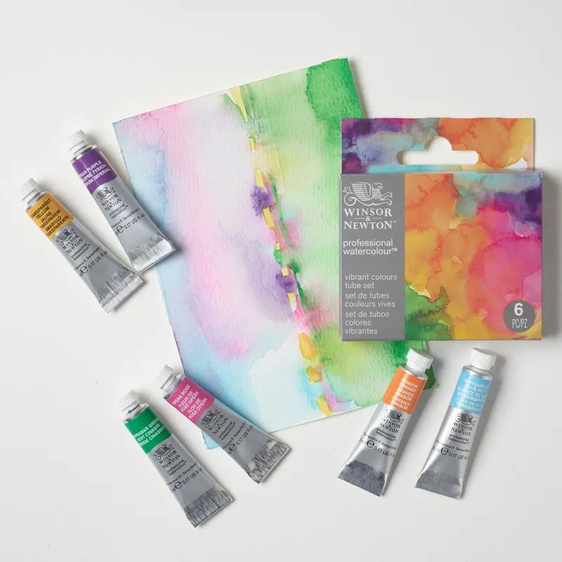 Farby akwarelowe Winsor & Newton Professional Watercolour 6 x 5 ml Vibrant