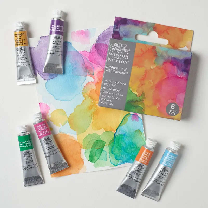 Farby akwarelowe Winsor & Newton Professional Watercolour 6 x 5 ml Vibrant