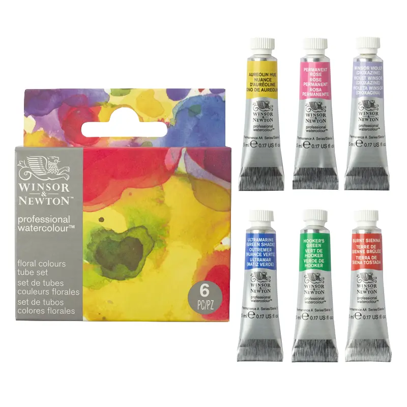 Farby akwarelowe Winsor & Newton Professional Watercolour 6 x 5 ml Floral