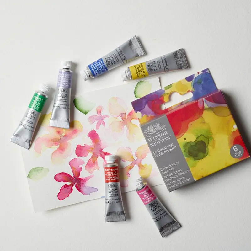 Farby akwarelowe Winsor & Newton Professional Watercolour 6 x 5 ml Floral