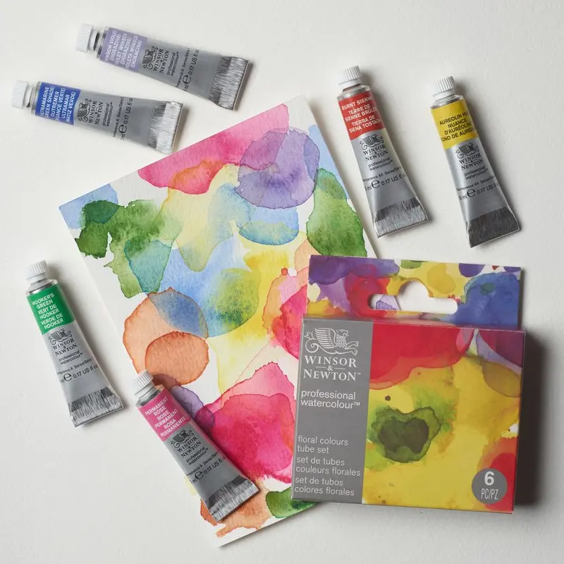 Farby akwarelowe Winsor & Newton Professional Watercolour 6 x 5 ml Floral