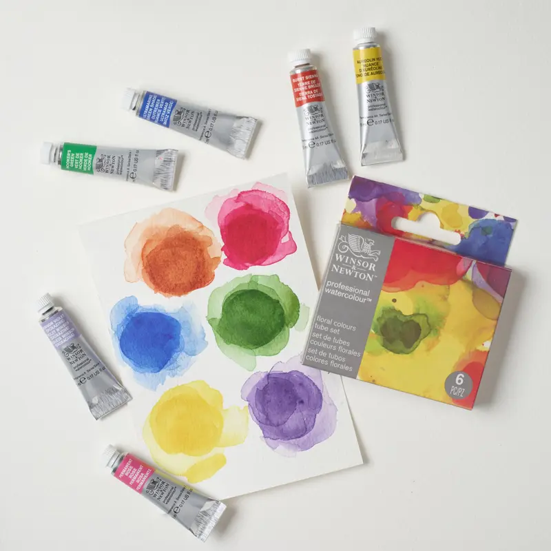 Farby akwarelowe Winsor & Newton Professional Watercolour 6 x 5 ml Floral