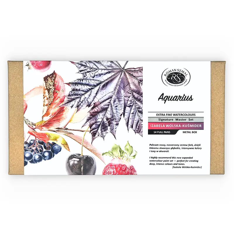 Akwarele Aquarius Botanical Izabela Wolska-Kuśmider Edition 2026 zestaw 14 kolorów