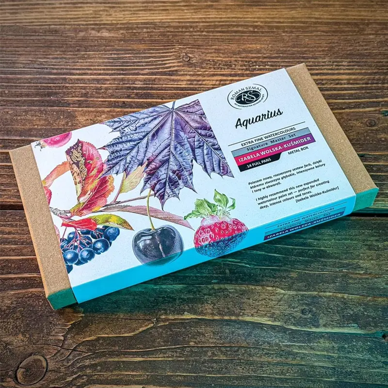 Akwarele Aquarius Botanical Izabela Wolska-Kuśmider Edition 2026 zestaw 14 kolorów