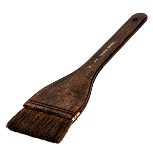 Pędzel naturalny HAKE seria 423 Roman Szmal, końskie włosie - nr 3 - długa rączka