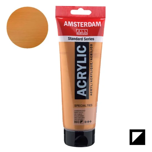 Farba akrylowa Amsterdam Acrylic 250 ml - 803 Deep gold