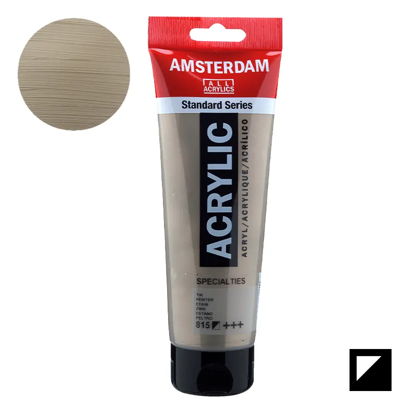 Farba akrylowa Amsterdam Acrylic 250 ml - 815 Pewter metallic