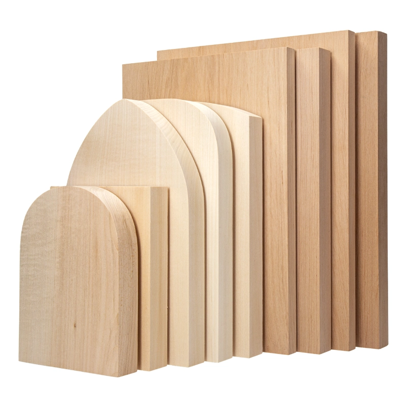 Deska lipowa z ostrołukiem 15,5 x 25 cm - gruba 02