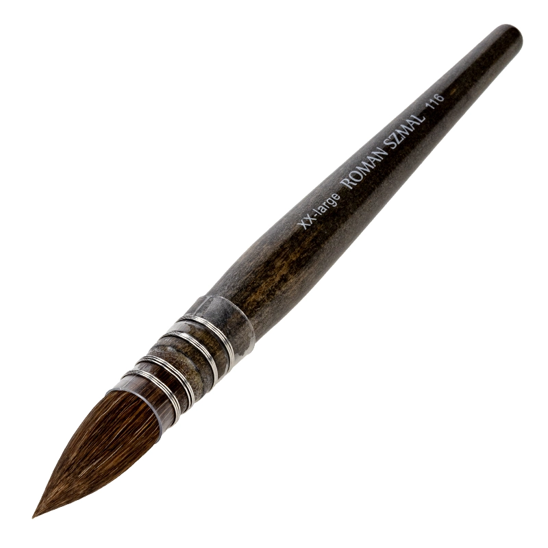 Pędzel do akwareli z włosia naturalnego Mop Black Pearl 116 - Roman Szmal Art - XX Large 02