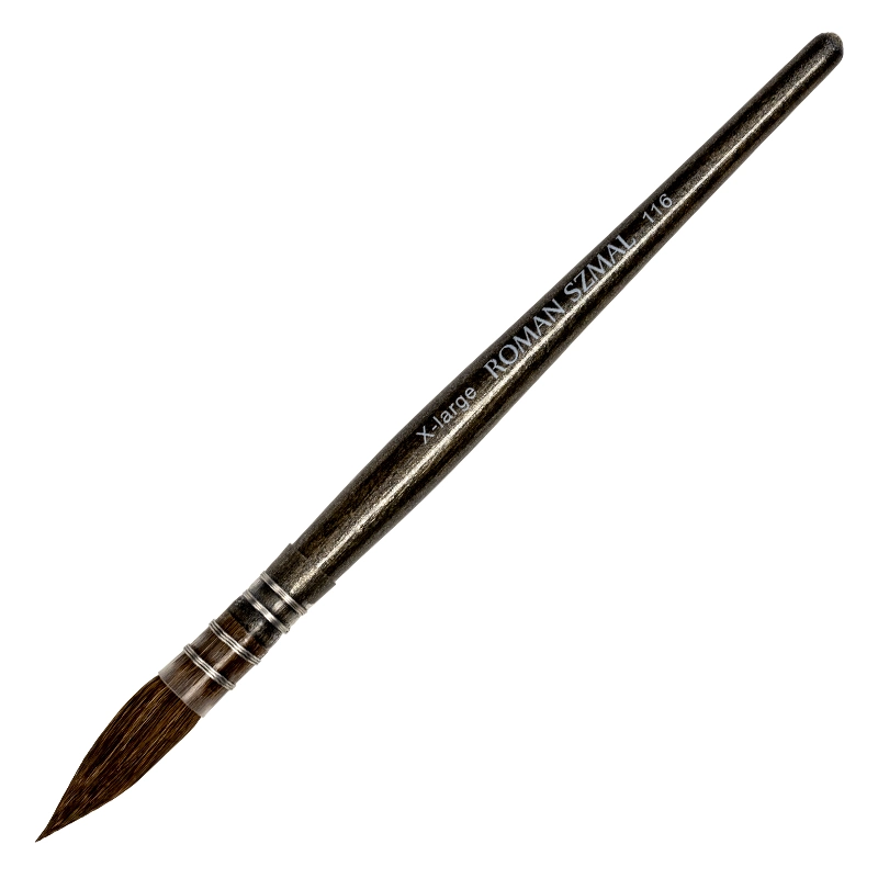 Pędzel do akwareli z włosia naturalnego Mop Black Pearl 116 - Roman Szmal Art - X Large 01