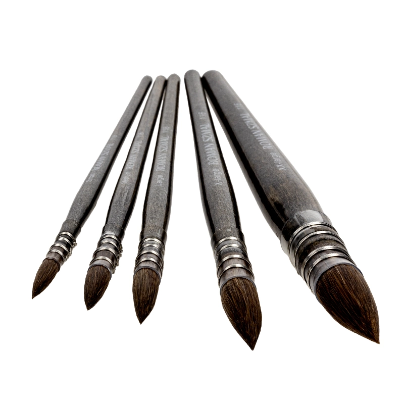 Pędzel do akwareli z włosia naturalnego Mop Black Pearl 116 - Roman Szmal Art - Medium 03