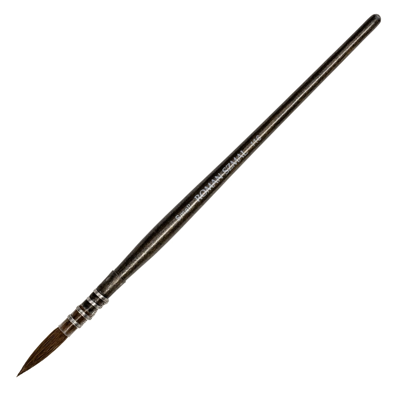 Pędzel do akwareli z włosia naturalnego Mop Black Pearl 116 - Roman Szmal Art - Small 01