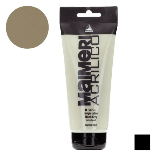 Farba akrylowa Maimeri Acrilico 200 ml - 507 Warm grey
