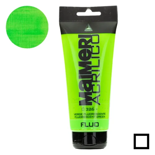 Farba akrylowa Maimeri Acrilico 200 ml - 326  Fluorescent green