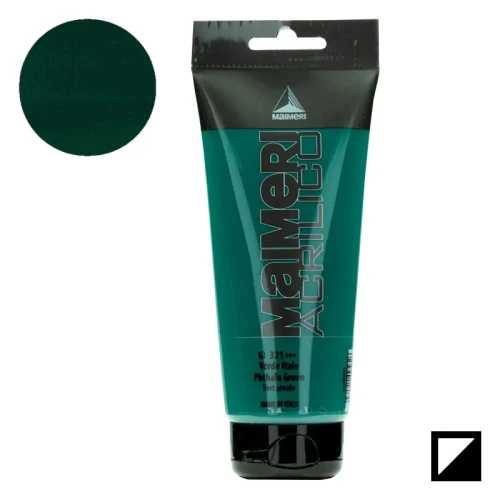 Farba akrylowa Maimeri Acrilico 200 ml - 321 Phthalo green