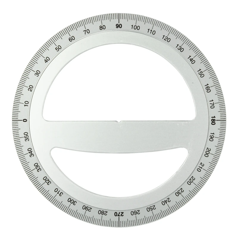 Kątomierz metalowy okrągły 360 stopni Leniar 150 mm 01