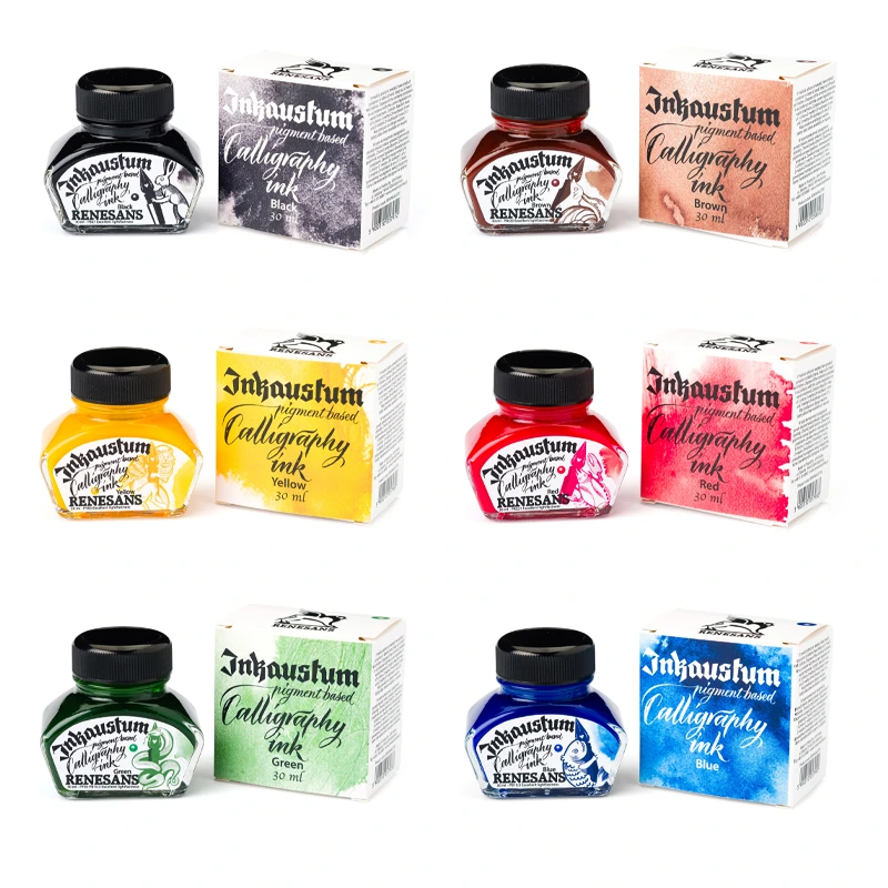 Tusz pigmentowy Renesans Inkaustum 30 ml - niebieski 03