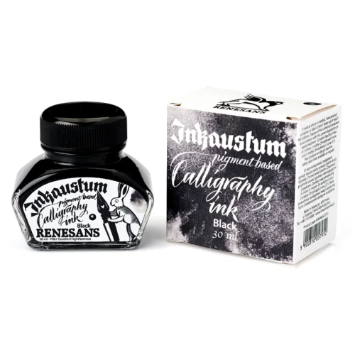 Tusz pigmentowy Renesans Inkaustum 30 ml - czarny