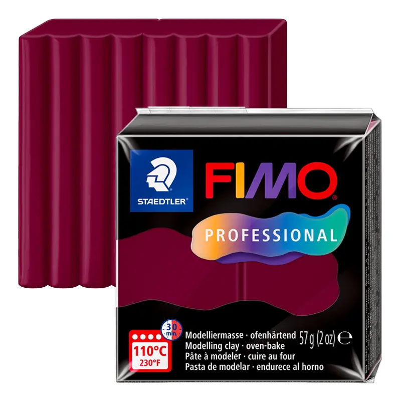 Modelina Fimo Professional 57 g 023 Bordeaux 01