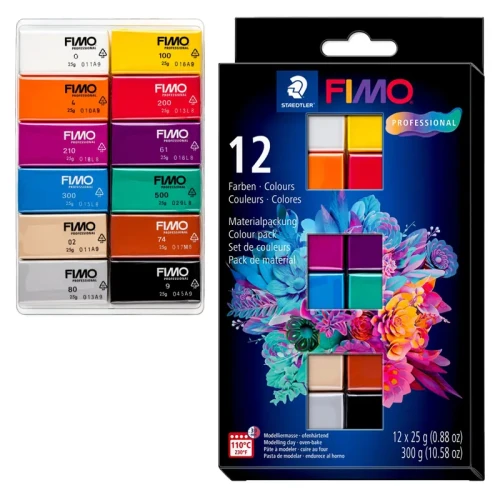 Modelina Fimo Professional zestaw 12 x 25 g - Basic Colour