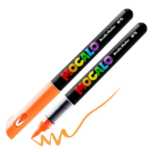 Pisak akrylowy pędzelkowy M&G Mocalo - 300 Pomarańczowy neon