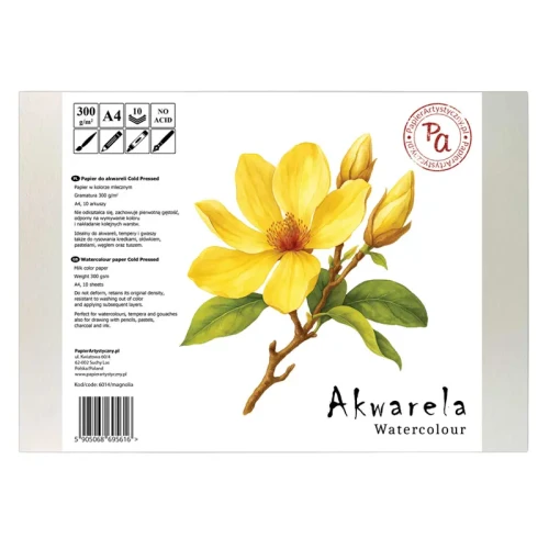 Papier do akwareli Akwarela Magnolia Cold Pressed - A4, 300 g, 10 ark.