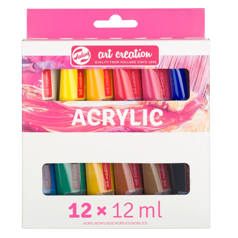 Farby akrylowe Art Creation zestaw 12 x 12 ml Royal Talens