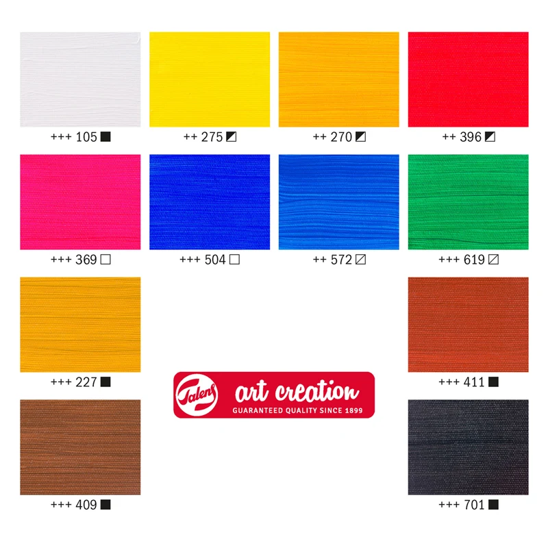Farby akrylowe Art Creation zestaw 12 x 12 ml Royal Talens