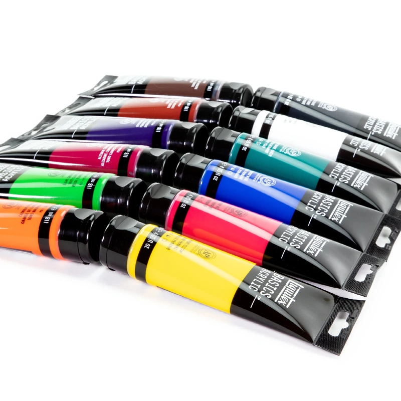 Farby akrylowe Liquitex Basics zestaw 12 x 118 ml