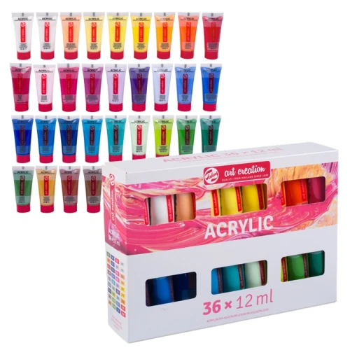 Farby akrylowe Art Creation Royal Talens zestaw 36 x 12 ml