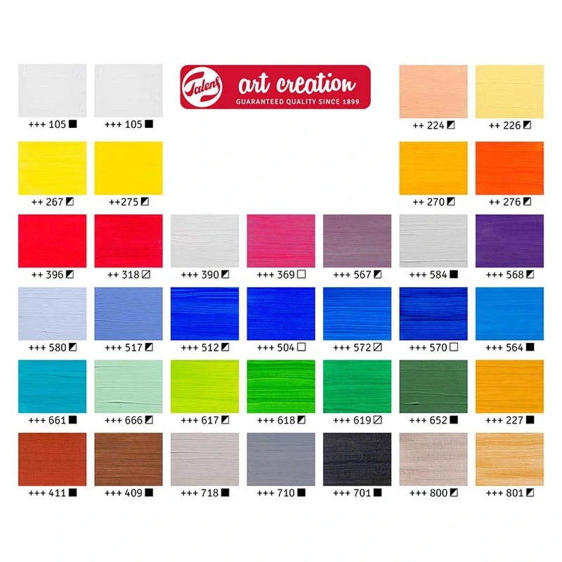 Farby akrylowe Art Creation Royal Talens zestaw 36 x 12 ml