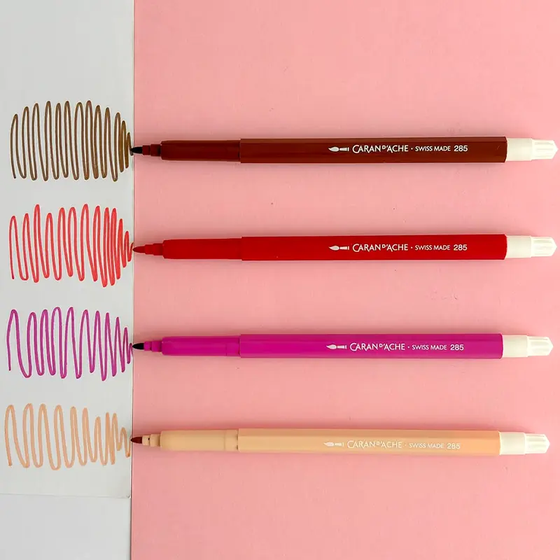 Brushpeny Caran d'Ache Fibralo zestaw 15 kolorów 03
